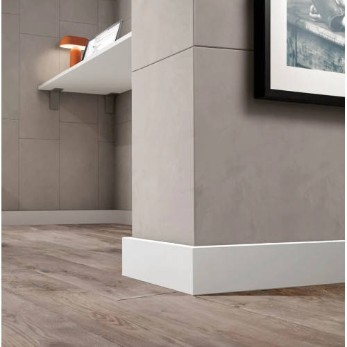Плінтус Cezar MDF (349) Powdear Snow (80x13x2200)