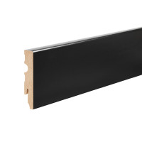 Плінтус Cezar MDF (9005) Black (80x13x2200)