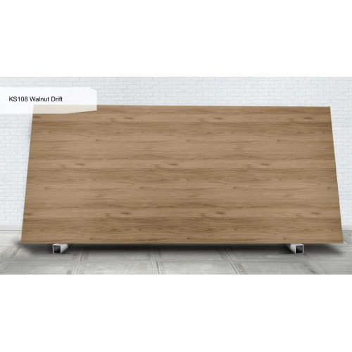 Широкоформатна панель HPL KRAFFTEN 12 мм чорне ядро - KS108 Walnut Drift