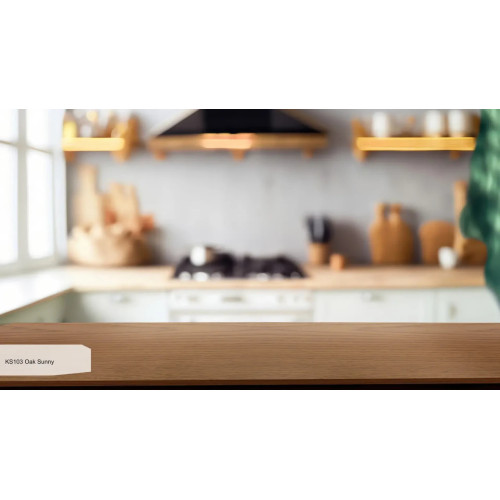 Широкоформатна панель HPL KRAFFTEN 12 мм чорне ядро - KS103 Oak Sunny