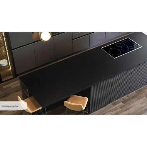Широкоформатна панель HPL KRAFFTEN 12 мм чорне ядро - KS204 Graphite Flow
