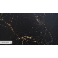Широкоформатна панель HPL KRAFFTEN 12 мм чорне ядро - KS301 Black Gold Marble