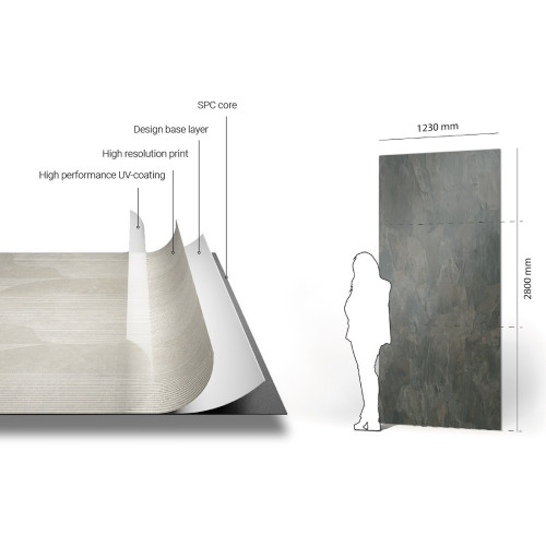 Стінова панель SPC Rocko Wall Tiles Crema Valpolicella, PT R119