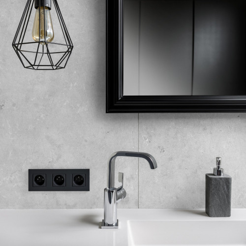 Стінова панель SPC Rocko Wall Tiles Concrete, PT R109