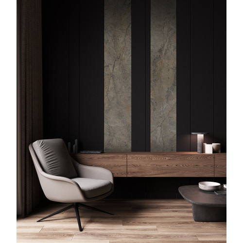 Стінова панель SPC Rocko Wall Tiles Black, PT K190