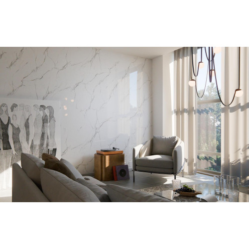 Стінова панель SPC ARBITON Mineral Walls – Pietra Santa White (WMS 538G)