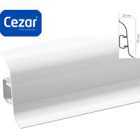 Плінтус пластиковий Cezar Premium Білий Матовий