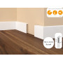 Плинтус МДФ Dollken Cubu flex 40 мм 5012 (1013) Белый