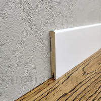 Плинтус МДФ прямой 100х12х2000 Белый RAL 9003 MDF-М100