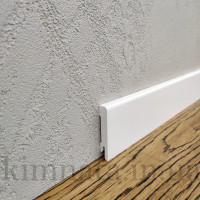 Плинтус МДФ прямой 40х12х2000мм Белый RAL 9003 MDF-М40