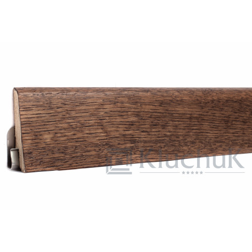 Плинтус Евро Дуб Коньяк 60х18х2400мм KLE60-11