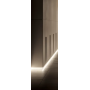 Плинтус алюминиевый скрытого монтажа для LED подсветки 100 mm (Р-2-100А)