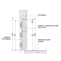 Плинтус алюминиевый скрытого монтажа 60 mm (P-4-60A)