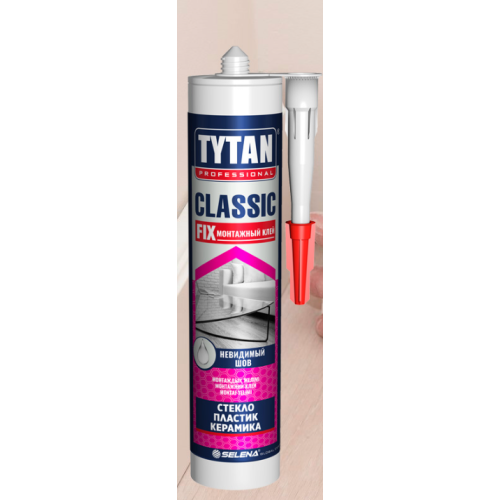 Клей монтажный TYTAN FIX эластичный, высокопроизводительный 310 мл